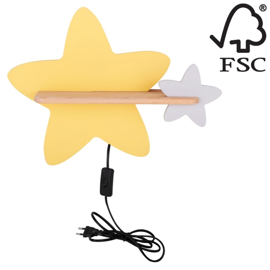 LED Dječja zidna svjetiljka s policom STAR LED/5W/230V, 