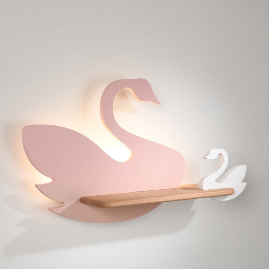 LED Dječja zidna svjetiljka s policom SWAN LED/5W/230V, 
