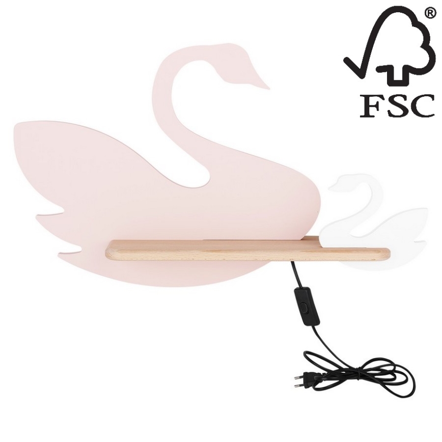 LED Dječja zidna svjetiljka s policom SWAN LED/5W/230V, 