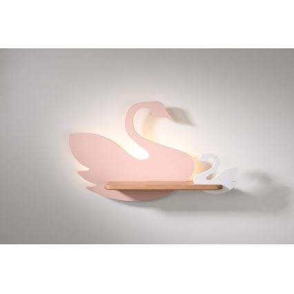 LED Dječja zidna svjetiljka s policom SWAN LED/5W/230V, 