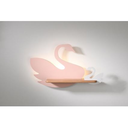 LED Dječja zidna svjetiljka s policom SWAN LED/5W/230V