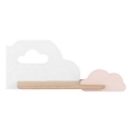 LED Dječje zidno svjetlo s policom CLOUD LED/5W/230V bijela/ružičasta,