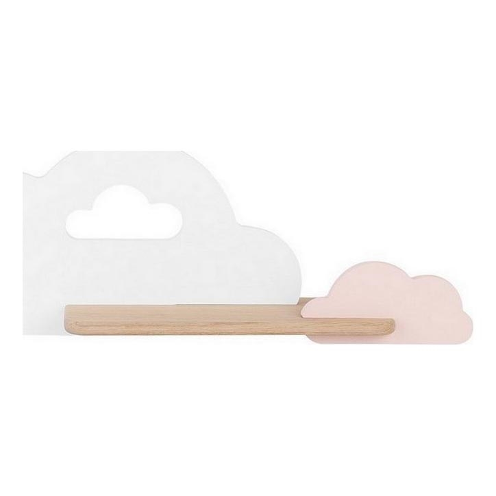 LED Dječje zidno svjetlo s policom CLOUD LED/5W/230V bijela/ružičasta,