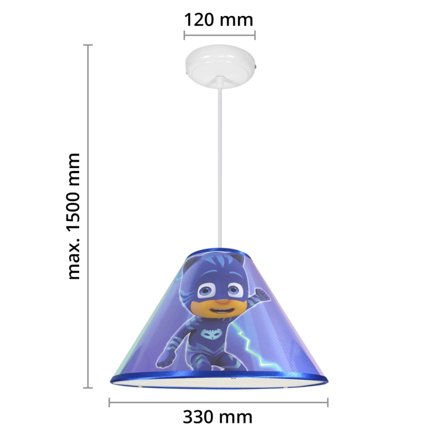 LED dječji luster na kabelu PJ MASK 1xE27/40W/230V