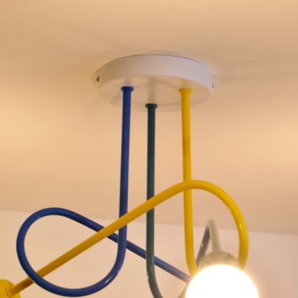 LED Dječji nadgradni luster OXFORD 3xE27/15W/230V