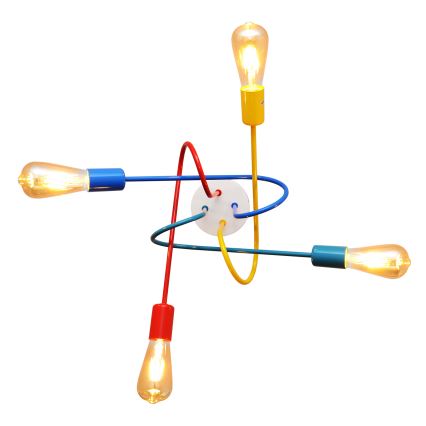 LED Dječji nadgradni luster OXFORD 4xE27/10W/230V