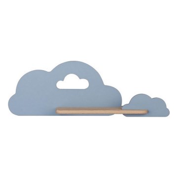 LED dječji zidni lampa s policom CLOUD LED/5W/230V plava,