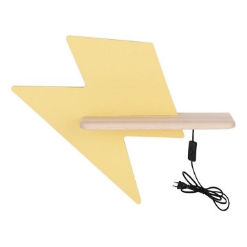 LED dječji zidni lampaš s policom LIGHTNING LED/4W/230V,