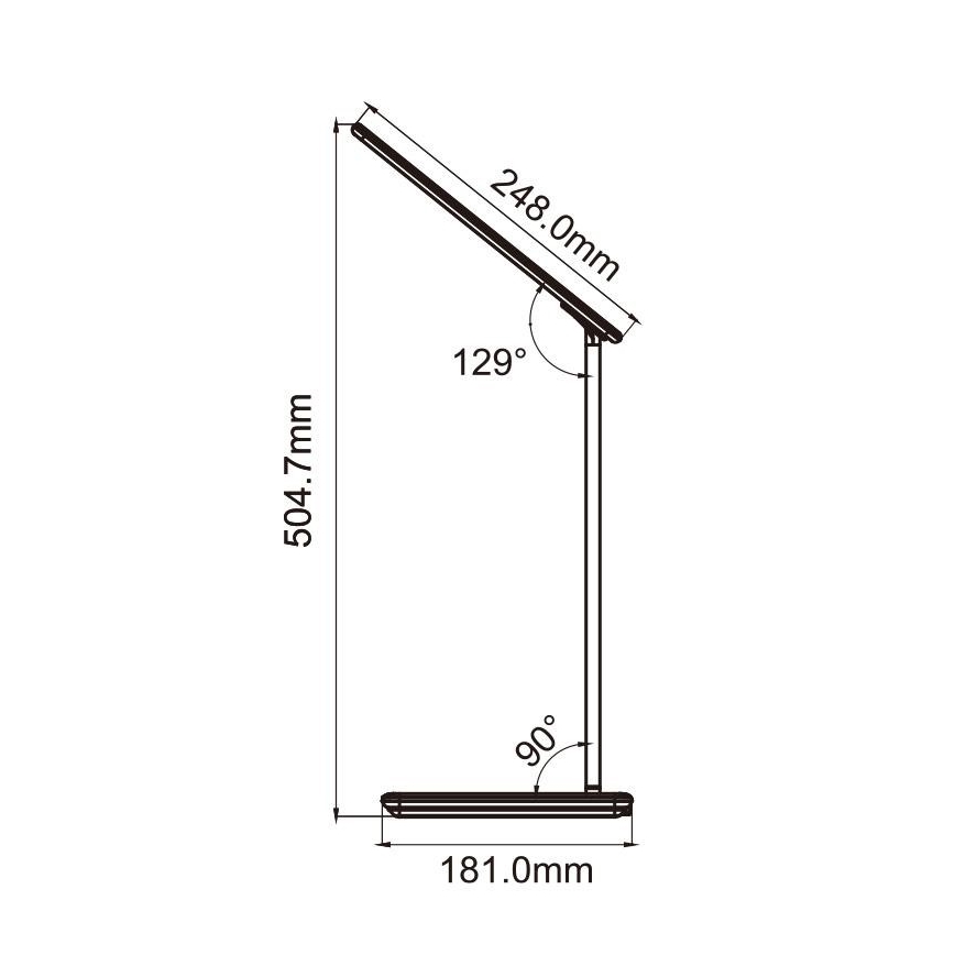 LED Dimmabilna stolna lampa na dodir s bežičnim punjenjem JOY LED/6W/230V + USB bijela