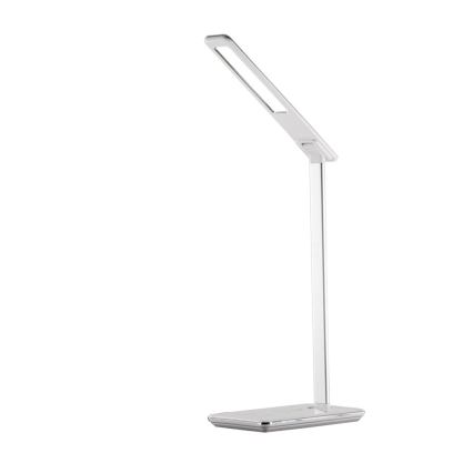 LED Dimmabilna stolna lampa na dodir s bežičnim punjenjem JOY LED/6W/230V + USB bijela