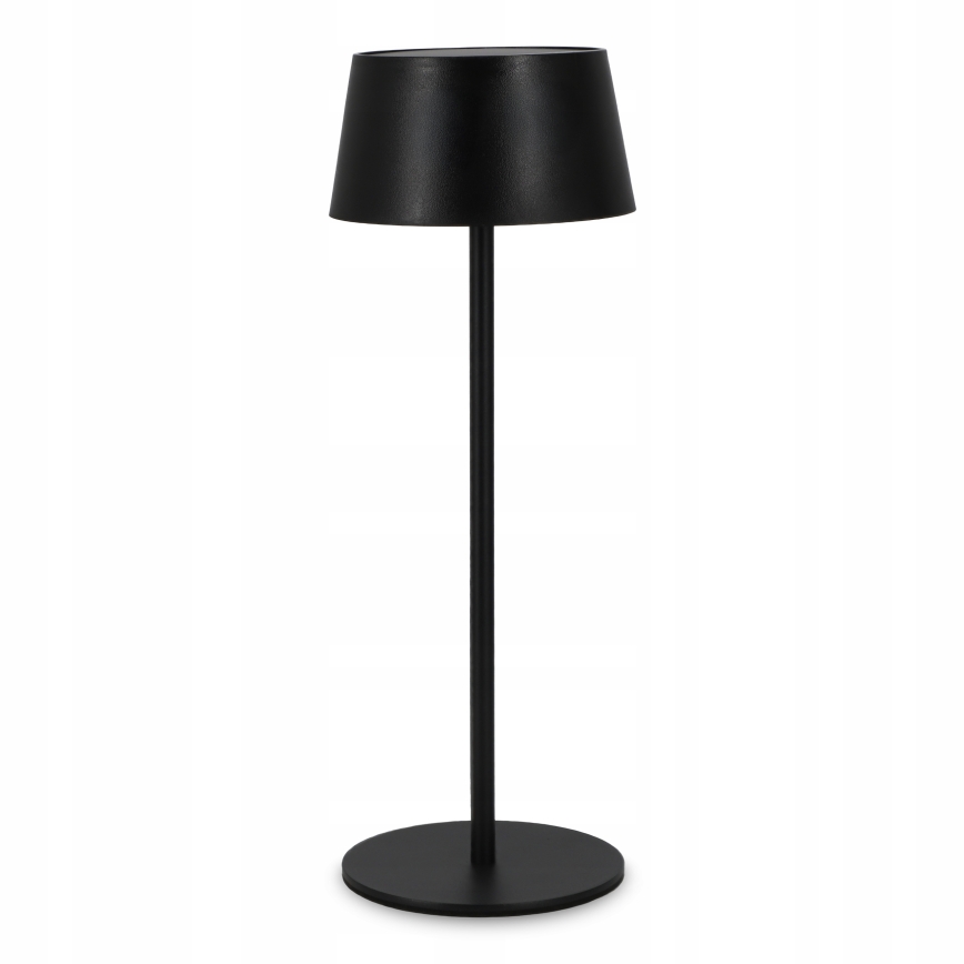 LED dodirna solarna svjetiljka s mogućnošću prigušivanja LED/3W/5V USB 1800 mAh IP44 crna