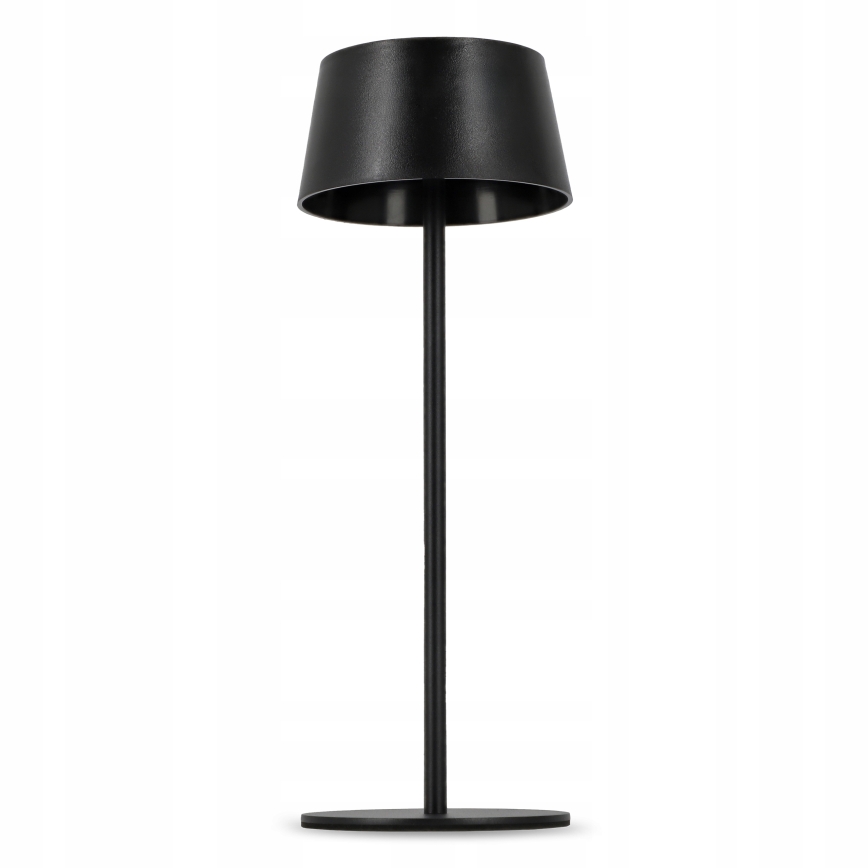 LED dodirna solarna svjetiljka s mogućnošću prigušivanja LED/3W/5V USB 1800 mAh IP44 crna