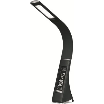 LED dodirna stolna lampa s prigušivanjem i zaslonom LED/7W/5V crna