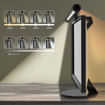 LED Dimmabilno dodirno osvjetljenje za monitor LED/5W/5V 3000/4000/5000/6000K 42 cm crna
