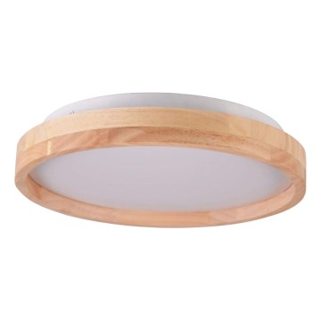 LED drveno stropno svjetlo za kupaonicu LED/12W/230V Ø 27 cm IP44 hrast