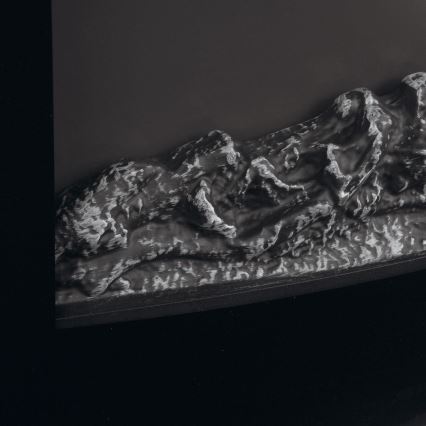 LED električni kamin s grijanjem LED/2000W/230V + daljinski upravljač