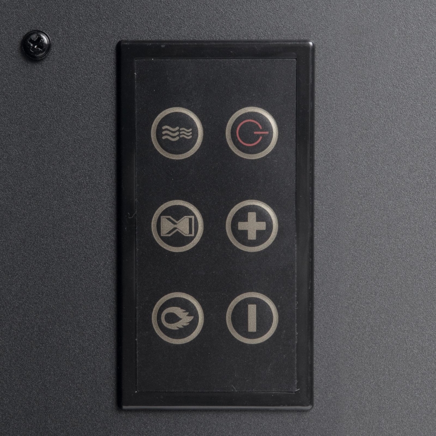 LED električni kamin s grijanjem LED/2000W/230V + daljinski upravljač