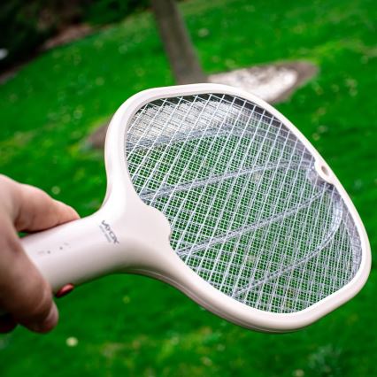 LED električna ljepljiva lampa za insekte 2u1 500 mAh/5V bež