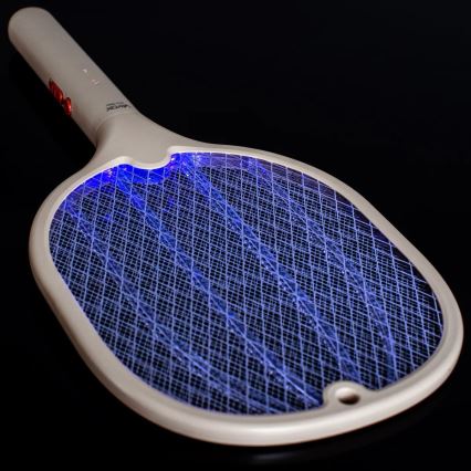 LED električna ljepljiva lampa za insekte 2u1 500 mAh/5V bež