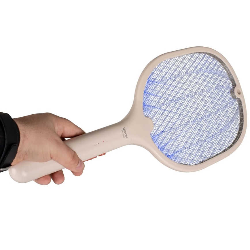 LED električna ljepljiva lampa za insekte 2u1 500 mAh/5V bež