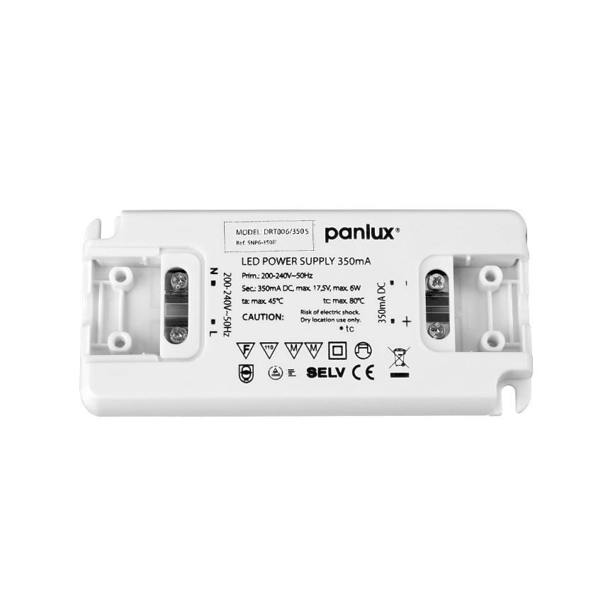 LED Elektronski transformator DRIVER 6W/350mA/230V