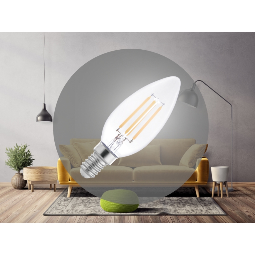 LED filament žarulja C37 E14/6W/230V 4000K