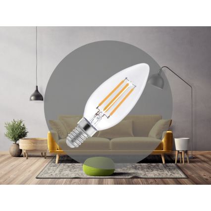 LED filament žarulja C37 E14/6W/230V 4000K