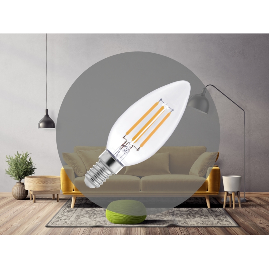 LED filament žarulja C37 E14/6W/230V 4000K