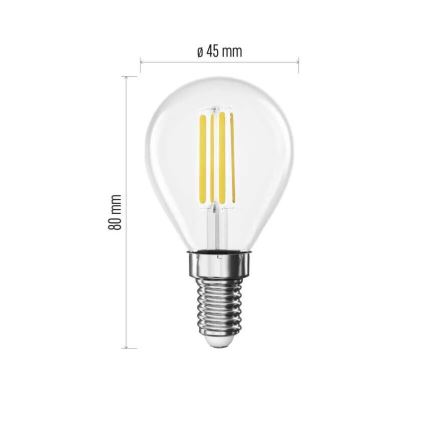 LED žarulja FILAMENT E14/3,8W/230V 2700K Energetski razred A