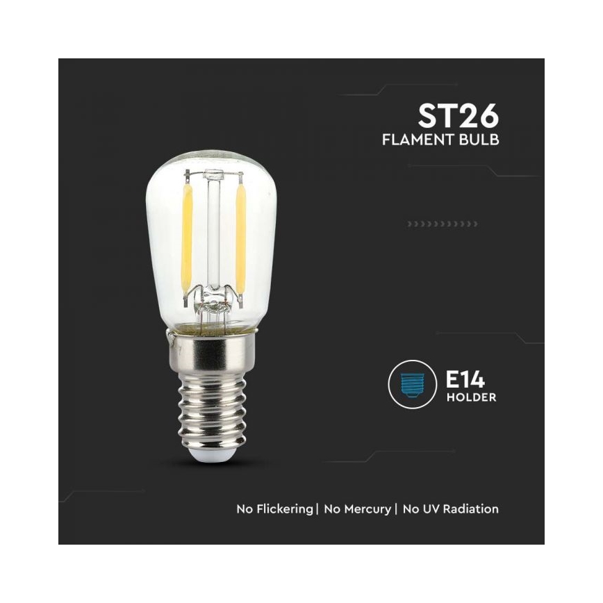 LED filament žarulja ST26 E14/2W/230V 6500K