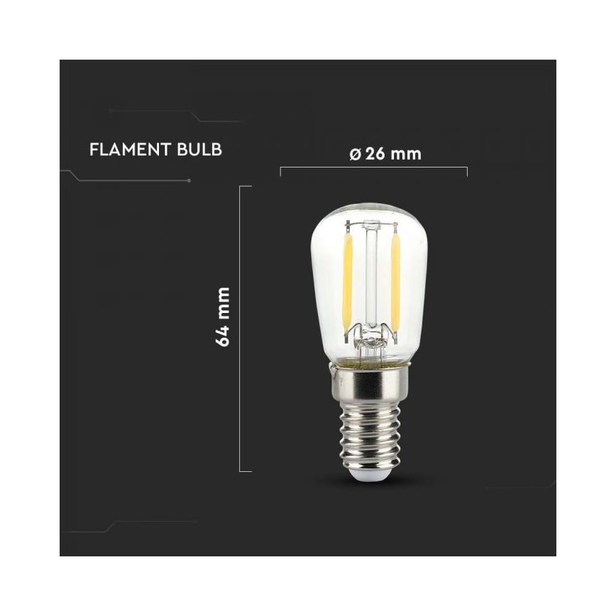 LED filament žarulja ST26 E14/2W/230V 6500K