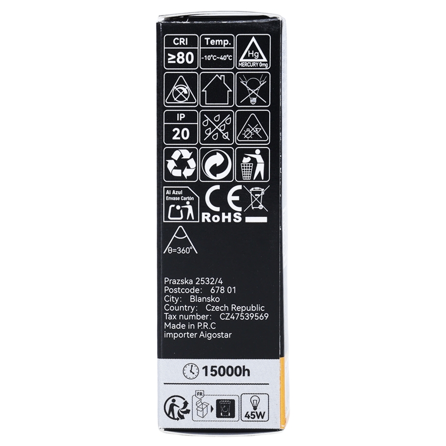 LED filamentna žarulja T25 E14/6W/230V 3000K - Brilagi