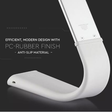 LED Fleksibilna prigušiva stolna lampa LED/6,5W/5V 2000 mAh 3000K/4500K/6000K