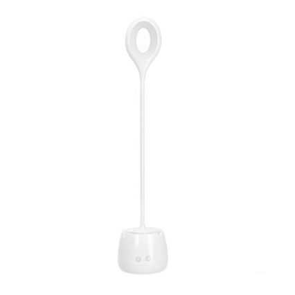 LED Podesiva fleksibilna punjiva stolna lampa LUSIA LED/5W/5V 3000/4000K 1200 mAh bijela