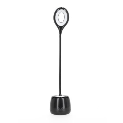 LED Podesiva fleksibilna punjiva stolna lampa LUSIA LED/5W/5V 3000/4000K 1200 mAh crna