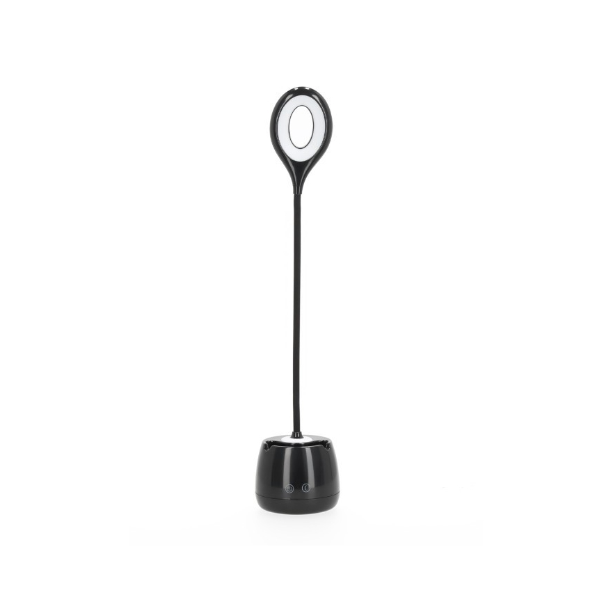 LED Podesiva fleksibilna punjiva stolna lampa LUSIA LED/5W/5V 3000/4000K 1200 mAh crna