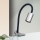 LED Fleksibilna stolna lampa s kopčom KURT LED/5W/230V srebrna