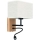 LED Fleksibilna svjetiljka BOHO 1xE27/25W + LED/1W/230V hrast