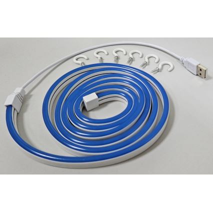 LED Fleksibilna traka NEON LED/5V USB 1,8 m plava