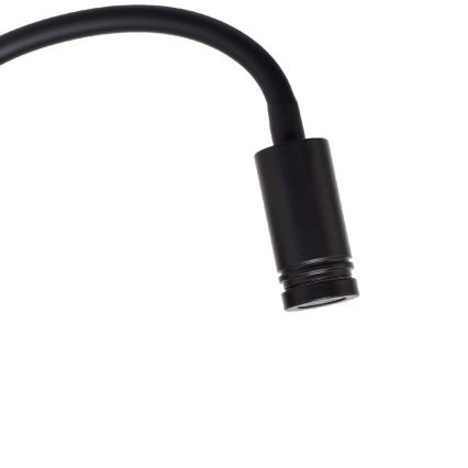 LED fleksibilna zidna lampa BASE 1xLED/8W+1xLED/2W/230V crna/srebrna