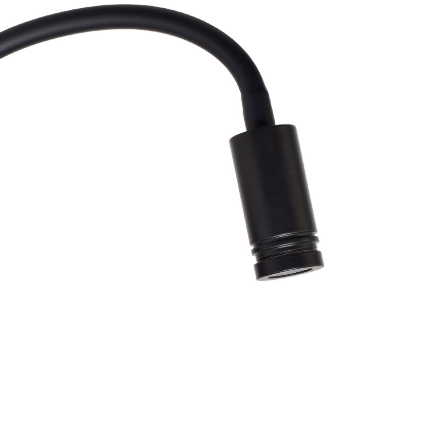 LED fleksibilna zidna lampa BASE 1xLED/8W+1xLED/2W/230V crna/srebrna