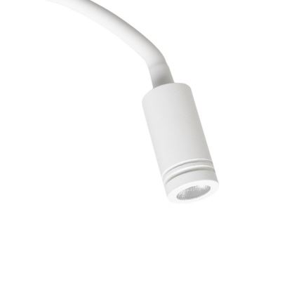 LED Fleksibilna zidna lampica s USB portom BASE 1xLED/8W+1xLED/2W/230V bijela