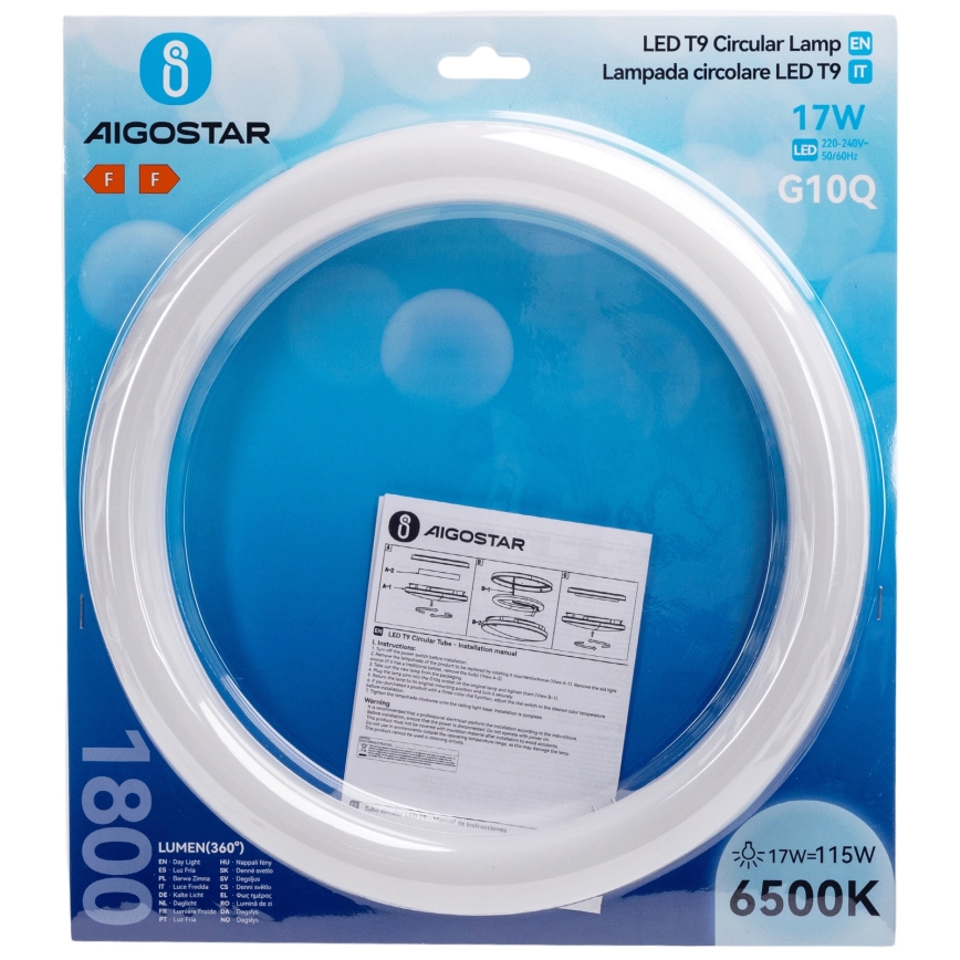LED fluorescentna cijev G10q/17W/230V 6500K - Aigostar