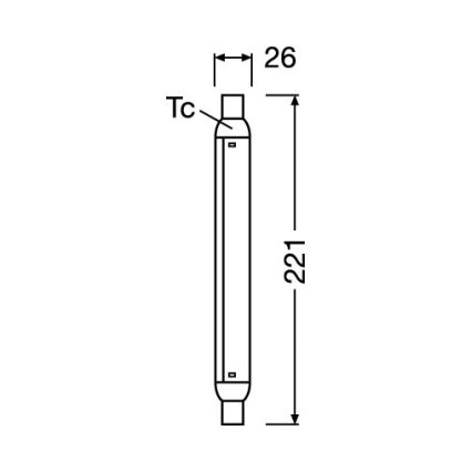 LED fluorescentna cijev LINE S15s/4W/230V 2700K - Osram
