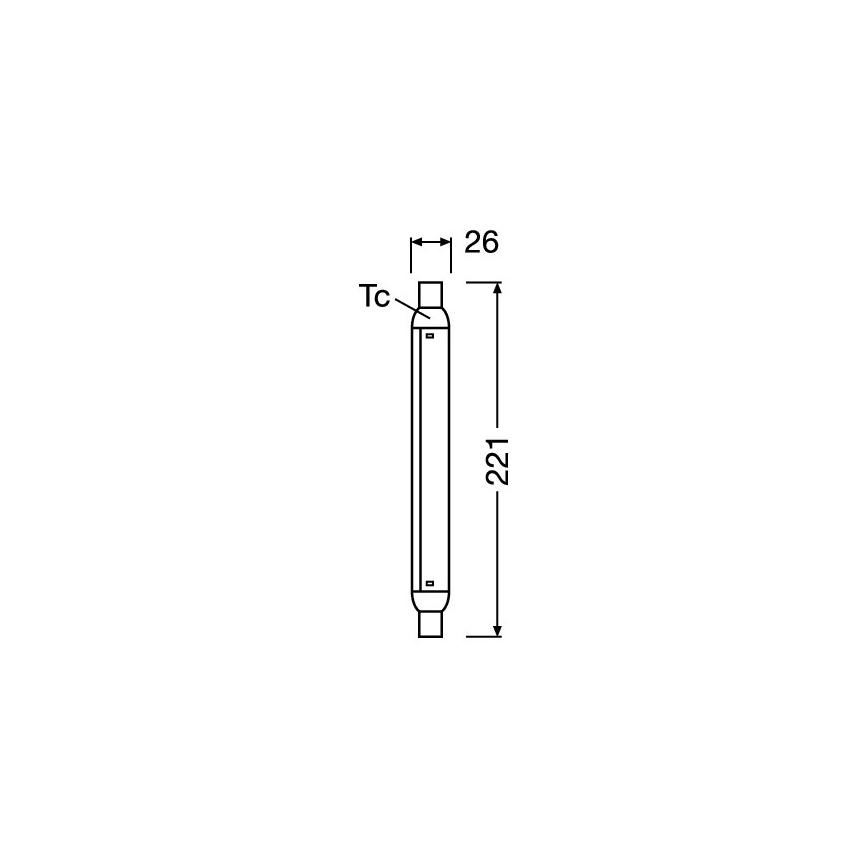 LED fluorescentna cijev LINE S15s/4W/230V 2700K - Osram