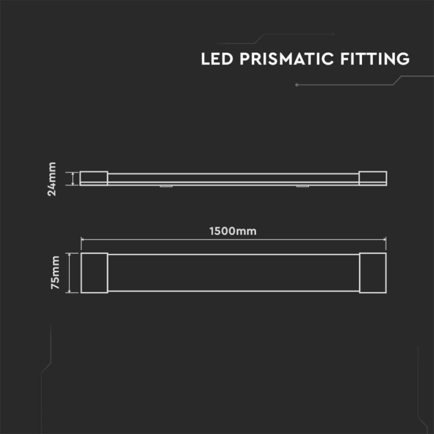 LED Fluorescentna svjetiljka LED/50W/230V 4000K 150 cm bijela