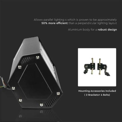 LED Industrijska linearna svjetiljka High Bay SAMSUNG CHIP LED/100W/230V 6500K IP54