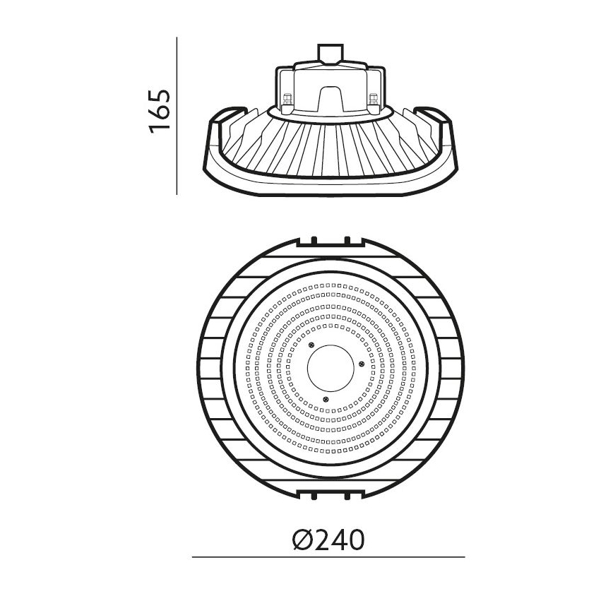 LED Prigušiva industrijska tehnička svjetiljka NINA HIGHBAY LED/100W/230V 4000K IP65