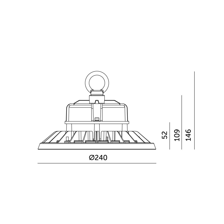 LED Industrijska stropna svjetiljka RIO PRO HIGHBAY LED/100W/230V 4000K IP65