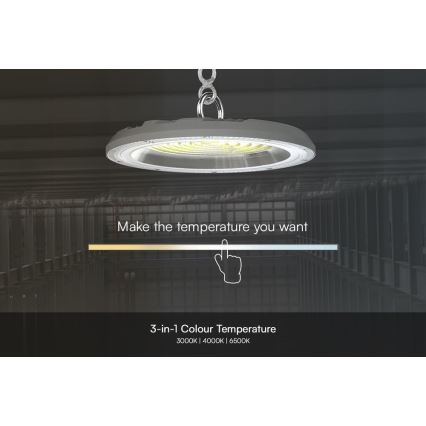 LED Industrijska svjetiljka High Bay LED/150W/230V 3000/4000/6500K IP65 ø 27,7 cm